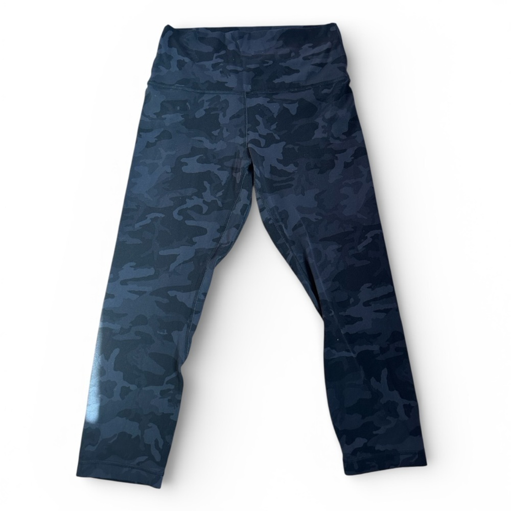 Lululemon Align Crop 25” Incognito Camo Multi Gray Size 8